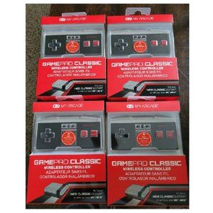 LOT of 4 New in box Wireless Controller Nintendo Wii U My Arcade NES Classic